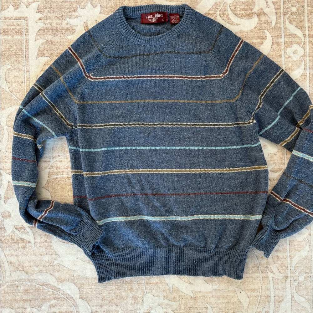 Kids Striped Sweater - Blue Size XL